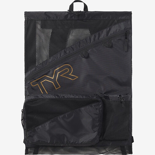 TYR Мешок-рюкзак Elite Team Mesh Backpack Black/Gold
