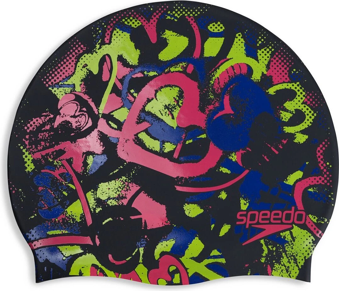 Speedo Шапочка для плавания Adult Printed Silicone Cap Assorted