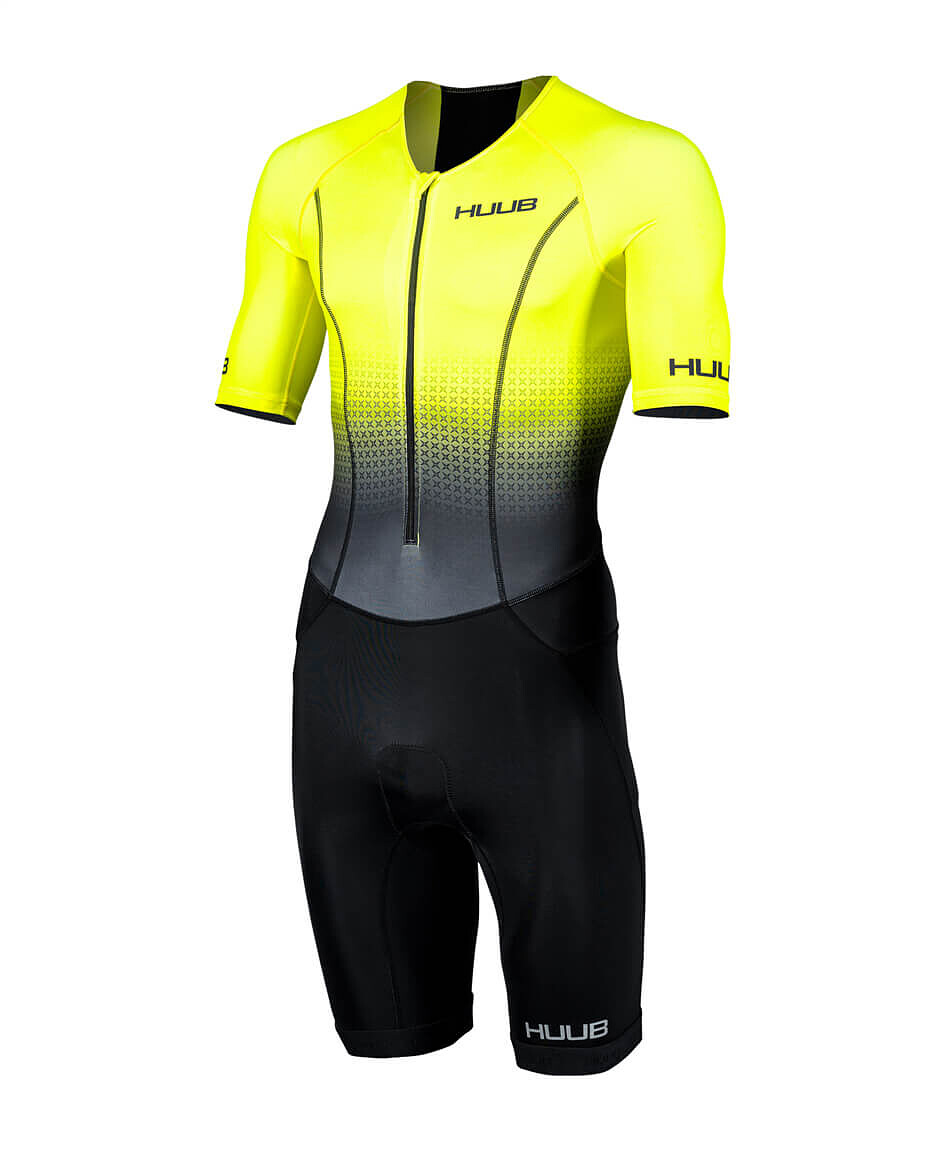 HUUB Стартовый костюм для триатлона мужской Commit Long Course Suit Fluo Yellow