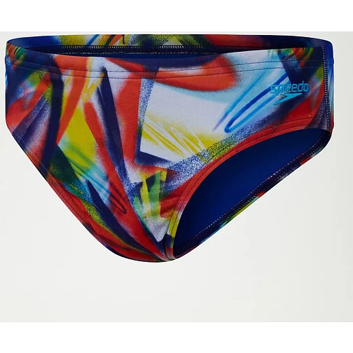 Speedo Плавки спортивные Boys Digital Allover 6.5cm Brief Navy/Red/Green