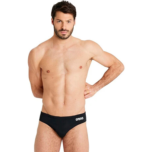 Arena Плавки спортивные TEAM SWIM BRIEF SOLID black-white