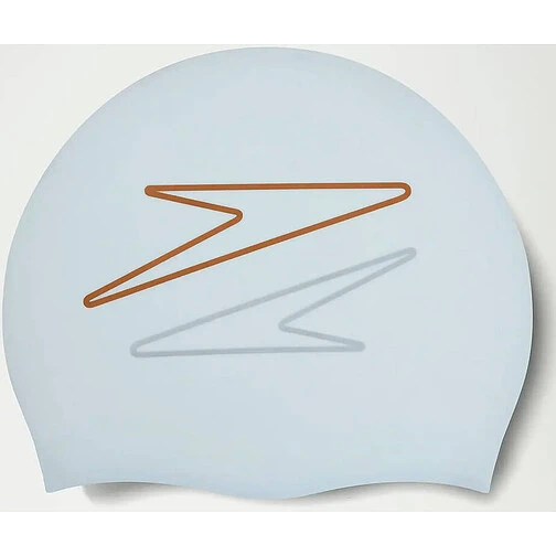 Speedo Шапочка для плавания Adult Printed Silicone Cap white/logo