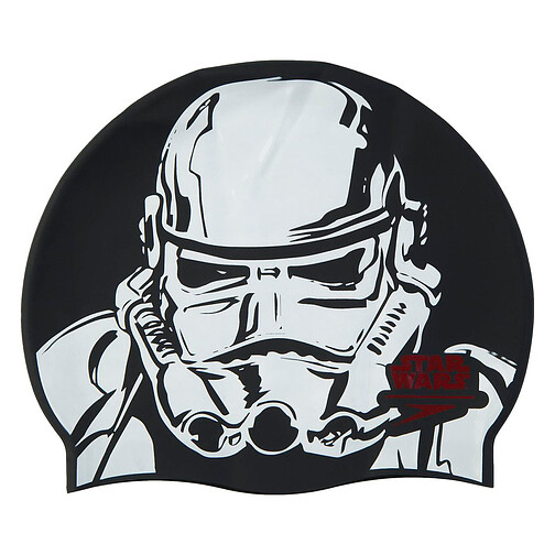 Speedo Шапочка для плавания Star Wars Stormtrooper Adult Swim Cap black/white