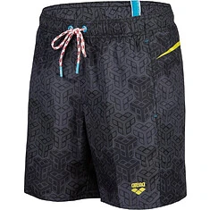 Arena Шорты для плавания ARENA PRO_FILE BEACH BOXER AO black multi-soft green