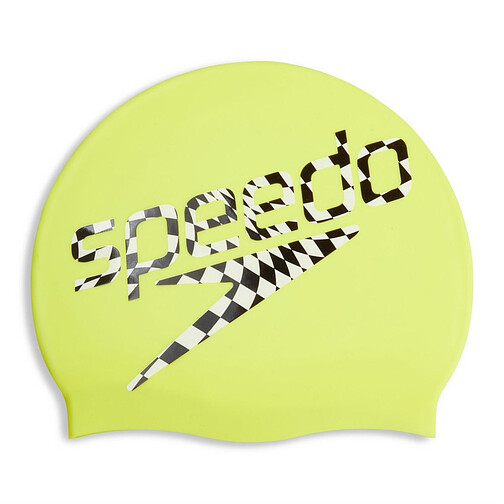 Speedo Шапочка для плавания Adult Printed Silicone Cap Green