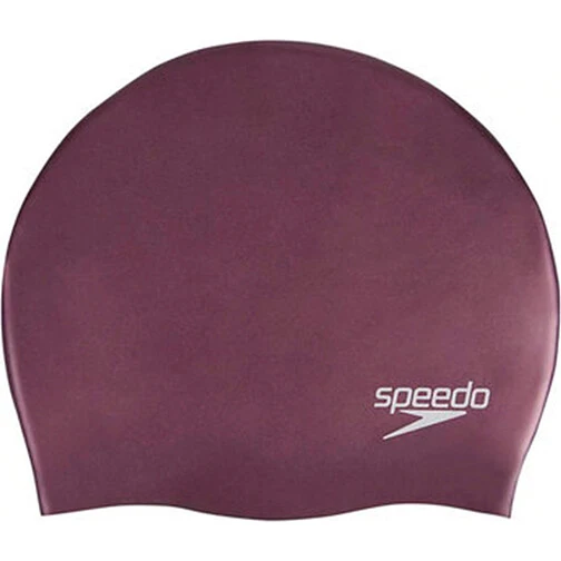Speedo Шапочка для плавания Plain Moulded Silicone Cap red/wine