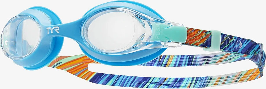 TYR Очки для плавания детские Swimple Print Teal/Orange
