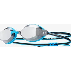 TYR Очки для плавания подростковые Youth Black Ops 140 EV Mirrored Racing Blue/Black