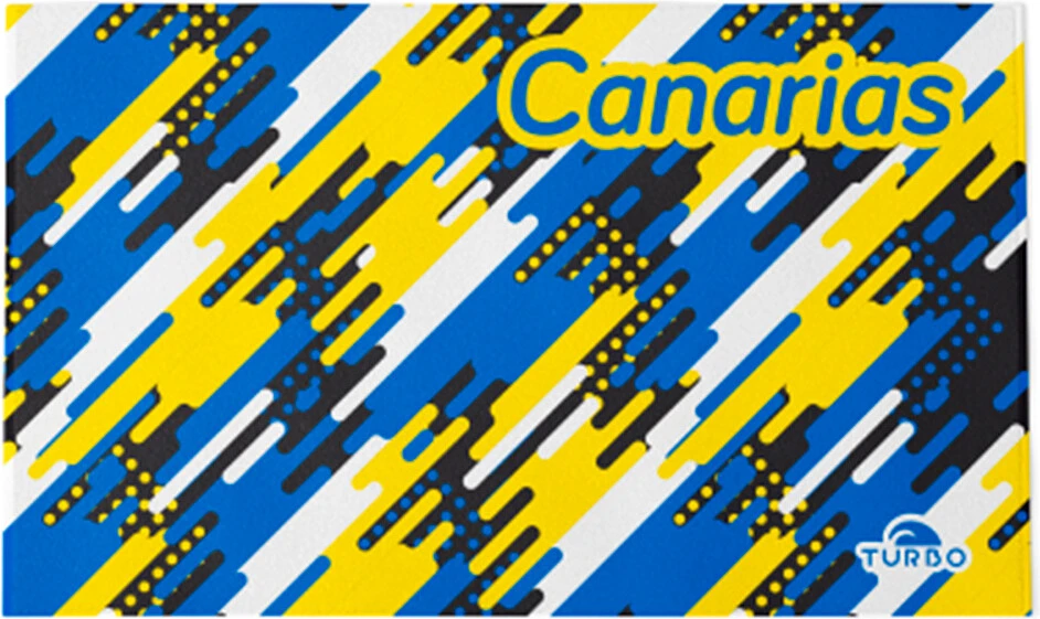 TURBO Полотенце из микрофибры TERRY MICROFIBRE (145 x100cm) CANARIAS FLAG 2020 yellow