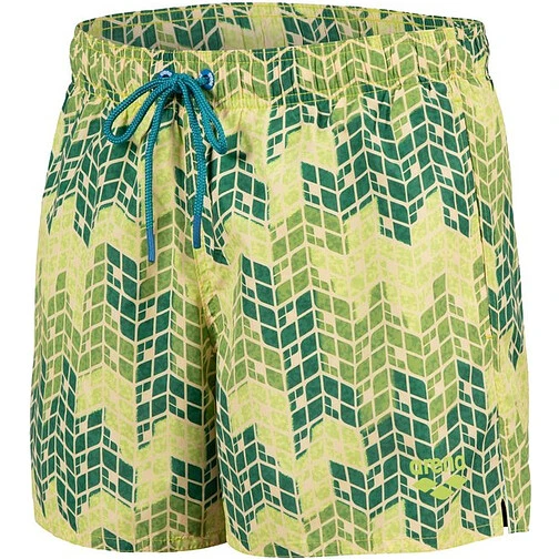 Arena Шорты для плавания BEACH SHORT ALLOVER soft green multi