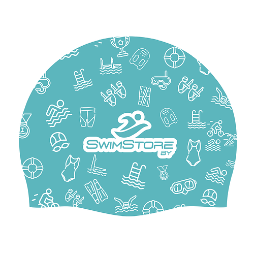SwimStore Шапочка для плавания Aquatics ice mint