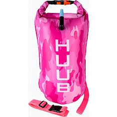 HUUB Буй опознавательный для плавания на открытой воде Safety Tow Float Pink Camo
