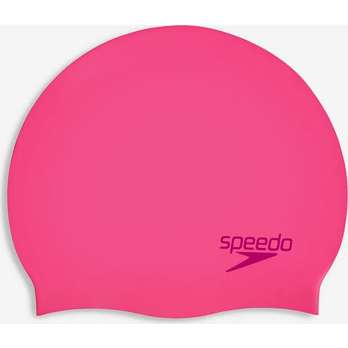 Speedo Шапочка для плавания Plain Moulded Silicone Cap JR Pink