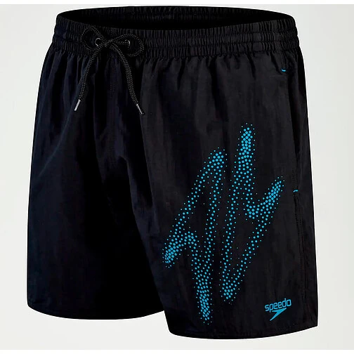 Speedo Шорты для плавания Hyper Boom Logo 16" Swim Shorts black/blue