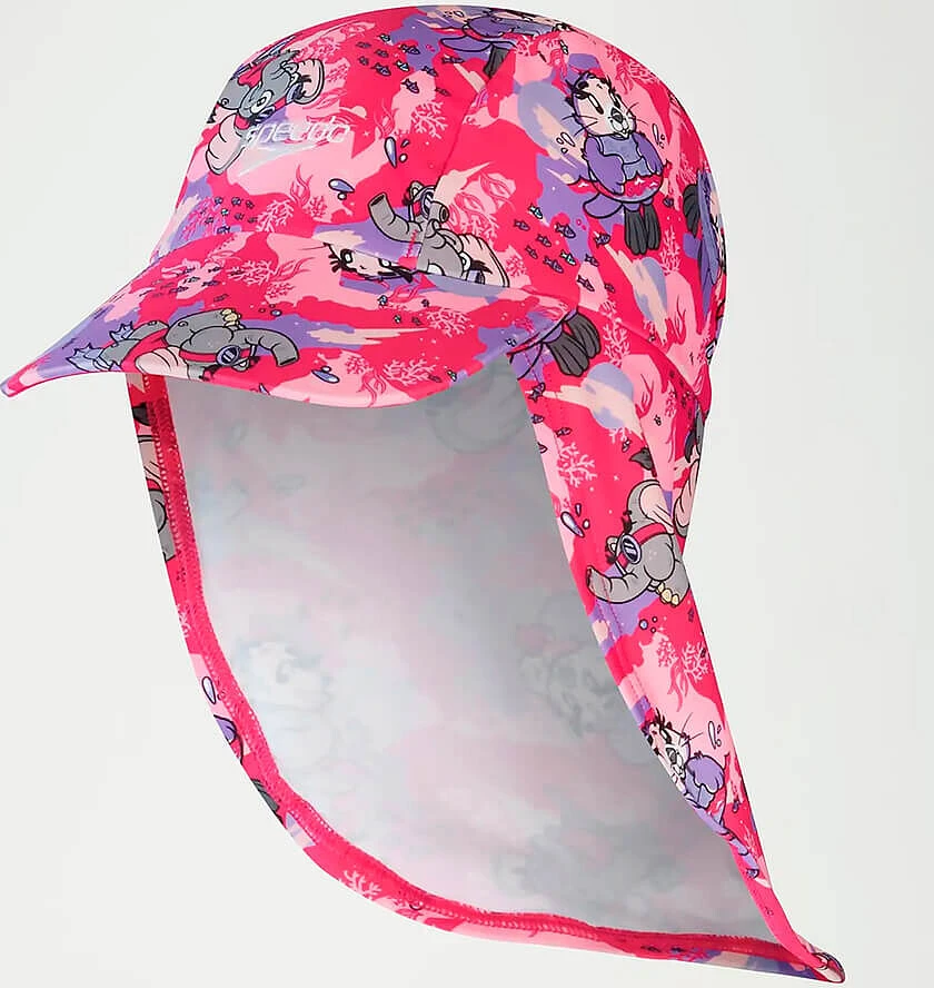 Speedo Шапка для бассейна Girl's Learn to Swim Sun Protection Hat PINK/PURPLE