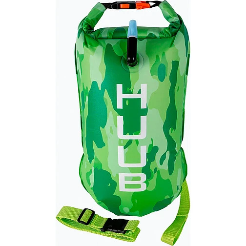 HUUB Буй опознавательный для плавания на открытой воде Safety Tow Float Lime Camo