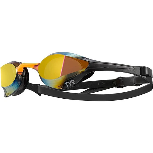 TYR Очки для плавания Tracer-X Elite Racing Mirrored Gold/Orange