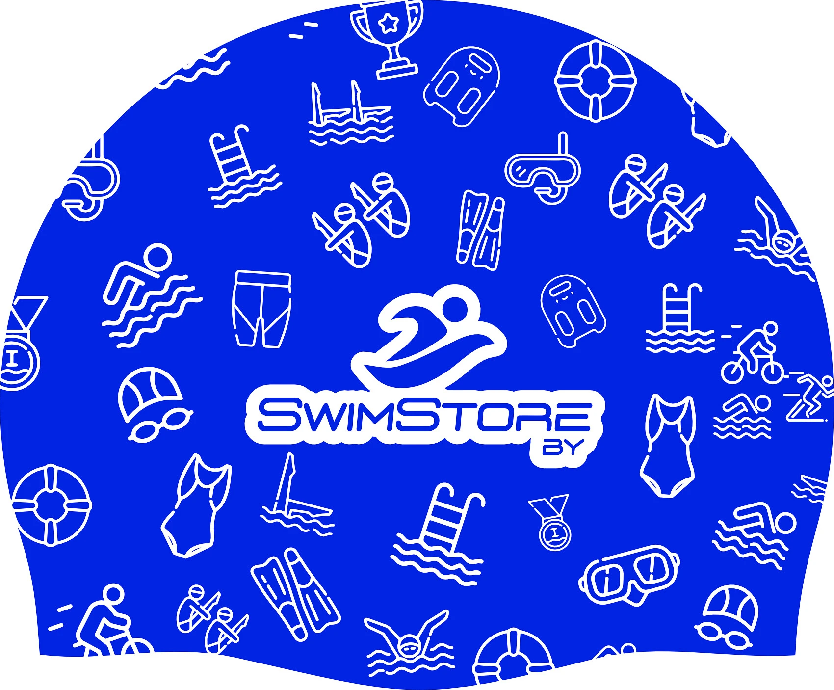 SwimStore Шапочка для плавания Aquatics dark blue