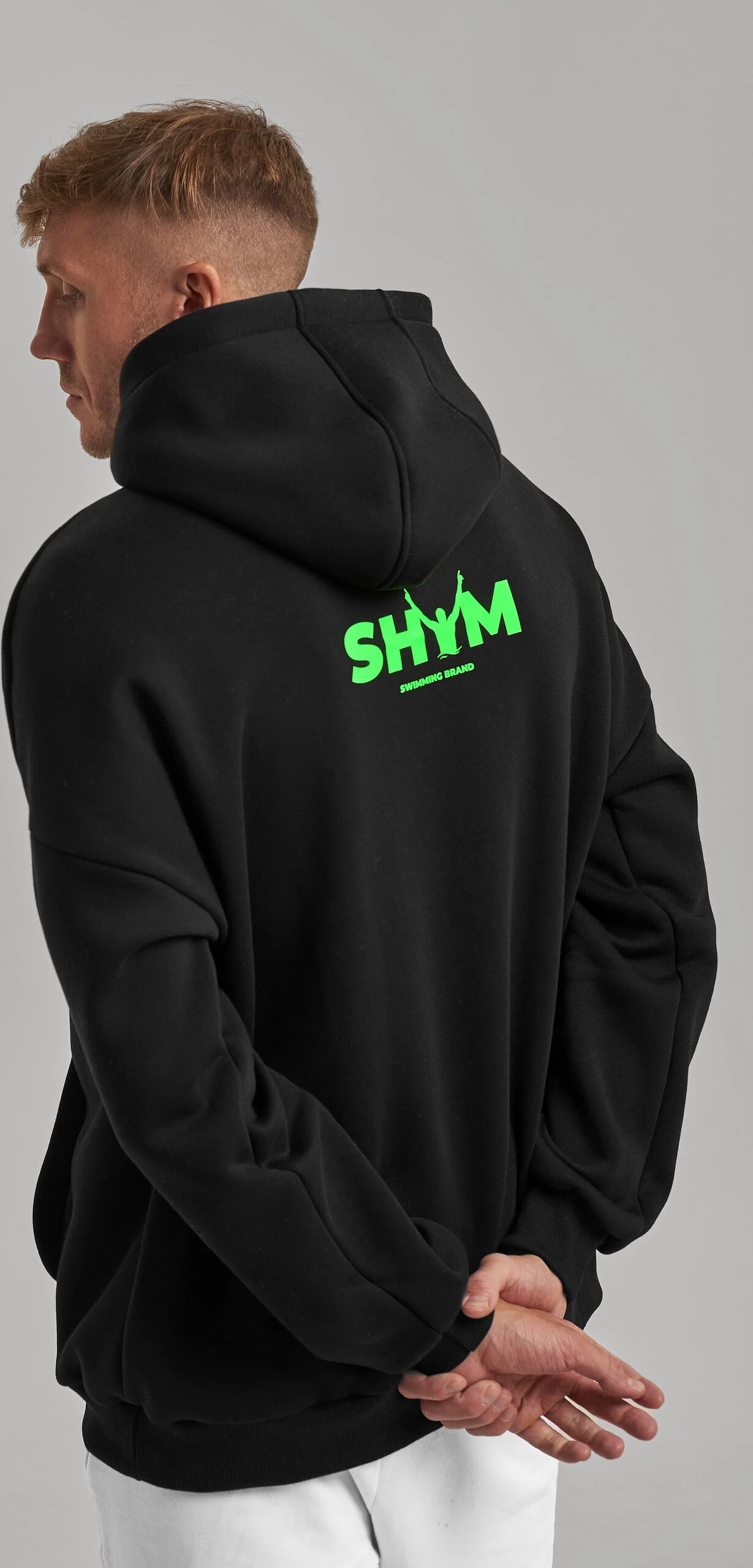 SHYM Худи оверсайз с капюшоном Black