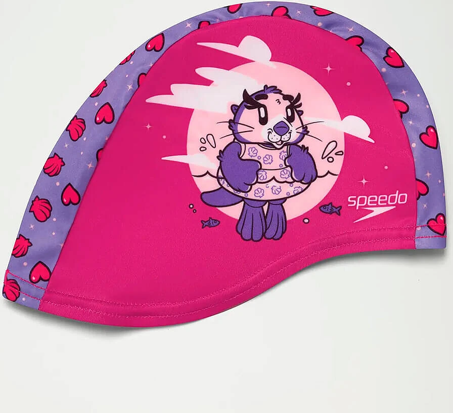 Speedo Шапочка для плавания Infant Learn to Swim Aria Sea Otter Polyester Cap pink/purple