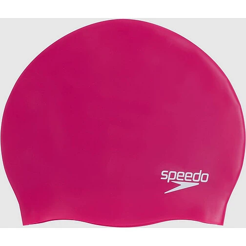 Speedo Шапочка для плавания Plain Moulded Silicone Cap rose
