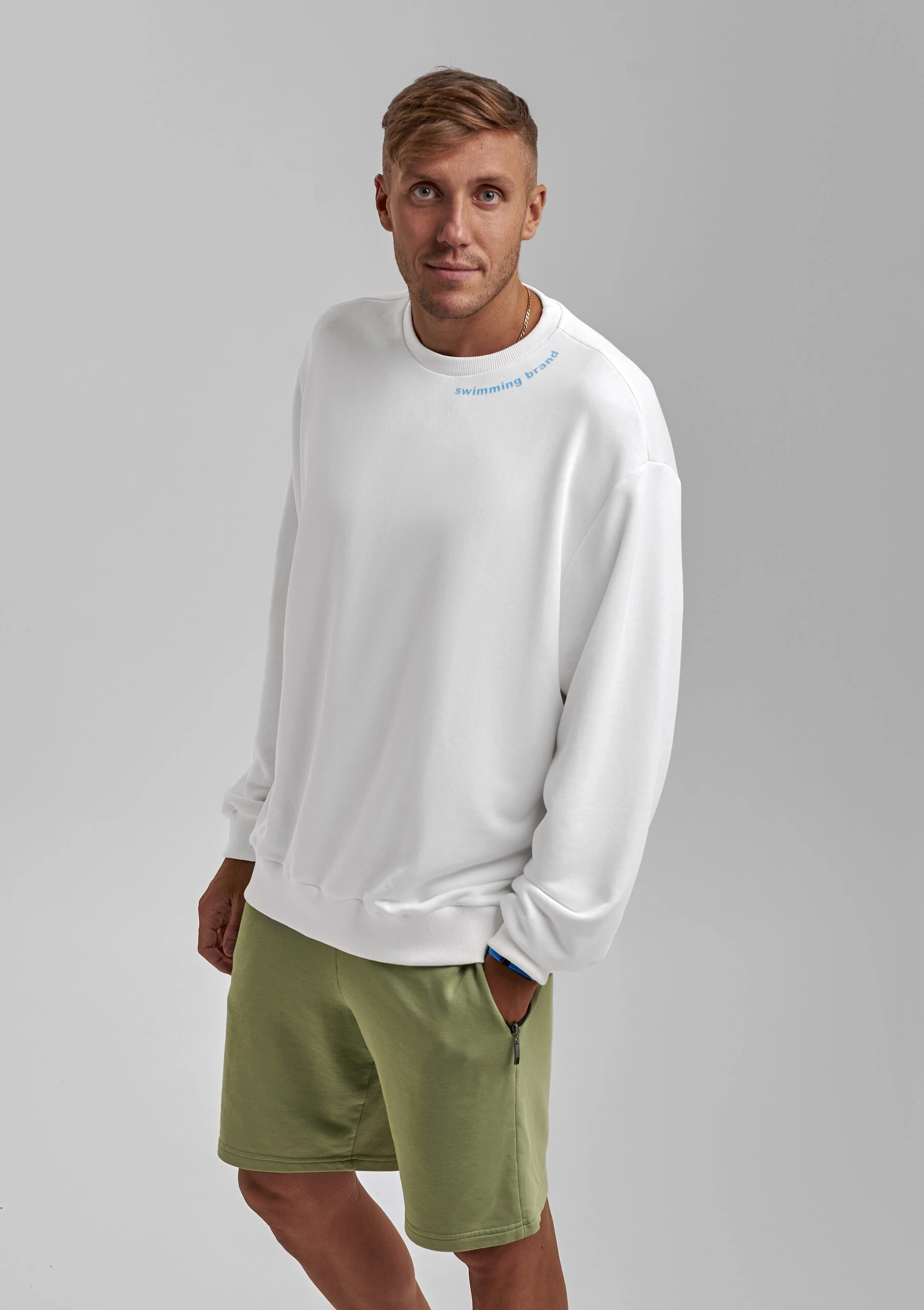 SHYM Свитшот оверсайз White