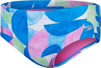 Speedo Плавки Club Training 13.5cm Allover Brief blue/pink