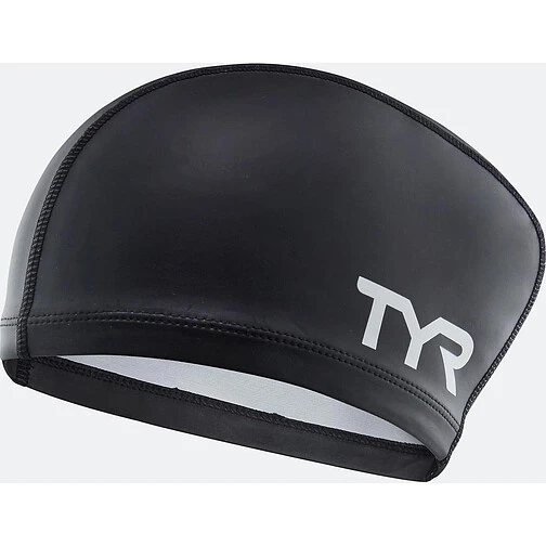 TYR Шапочка для длинных волос Long Hair Silicone Comfort Swim Cap black