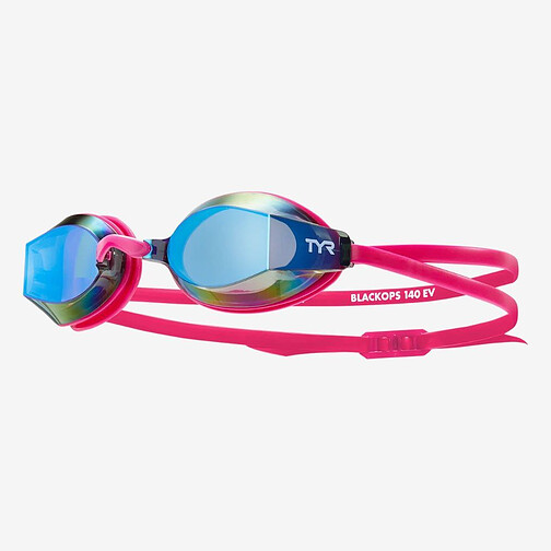 TYR Очки для плавания Women's Black Ops 1140 EV Mirrored Racing blue/pink