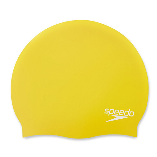 Speedo Шапочка для плавания Plain Moulded Silicone Cap yellow