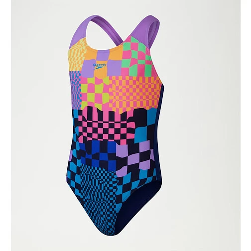 Speedo Купальник Digital Placement Splashback Swimsuit Navy/Pink