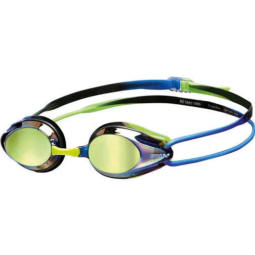 Arena Очки для плавания Tracks Mirrored Blue-Blue-Green