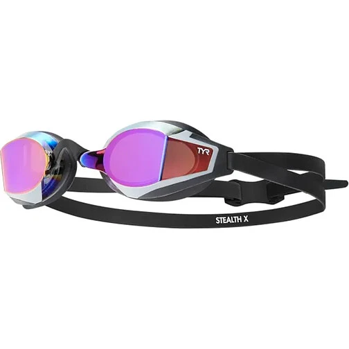 TYR Очки для плавания STEALTH-X MIRRORED Purple/Black