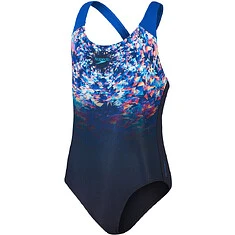 Speedo Купальник Digital Placement Splashback Girls NAVY/BLUE