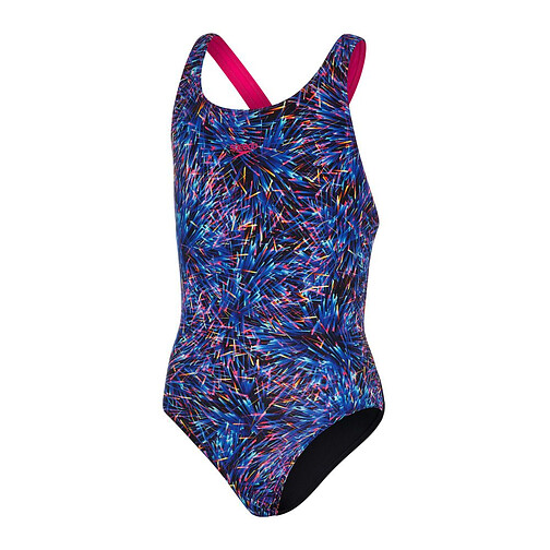 Speedo Купальник DIGITAL ALLOVER LEADERBACK black/blue