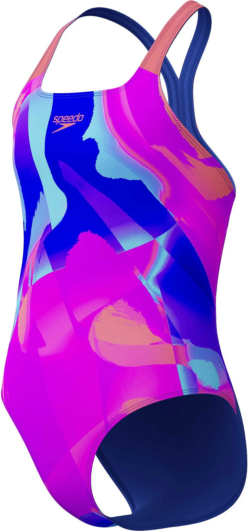 Speedo Купальник детский Girls Digital Allover Powerback Swimsuit Pink