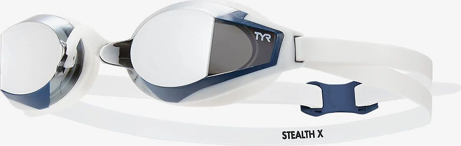 TYR Очки для плавания STEALTH-X MIRRORED silver/white