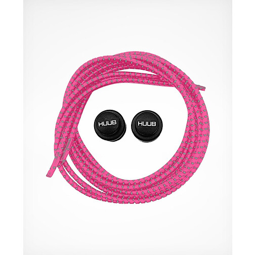 HUUB Комплект эластичных шнурков с фиксатором Elastic Lace Locks Pink