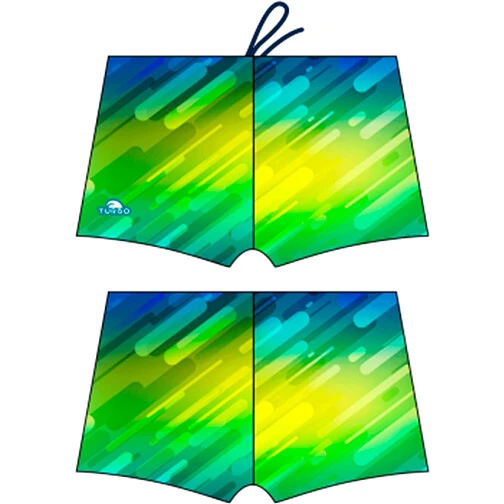 TURBO Плавки спортивные BOXER FULL PRINT BOY BLU FLASH Royal