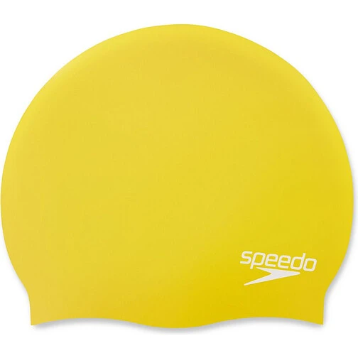 Speedo Шапочка для плавания Plain Moulded Silicone Cap yellow