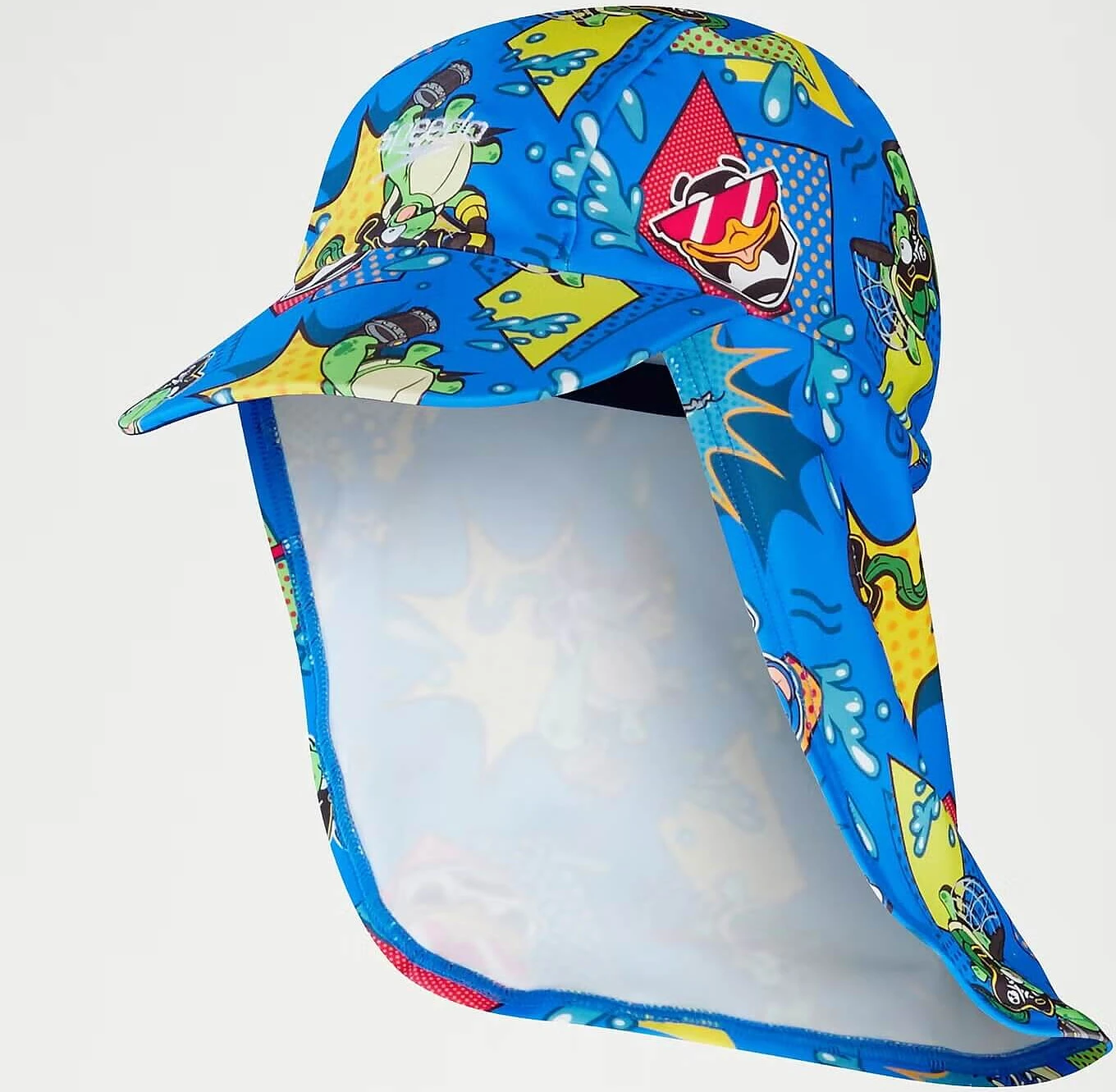Speedo Шапка для бассейна Boy's Learn To Swim Sun Protection Hat blue/yellow