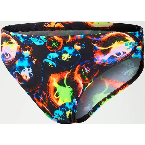 Speedo Плавки спортивные Boys' 6.5cm Digital Allover Brief BLACK/ORANGE