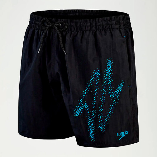 Speedo Шорты для плавания Hyper Boom Logo 16" Swim Shorts black/blue