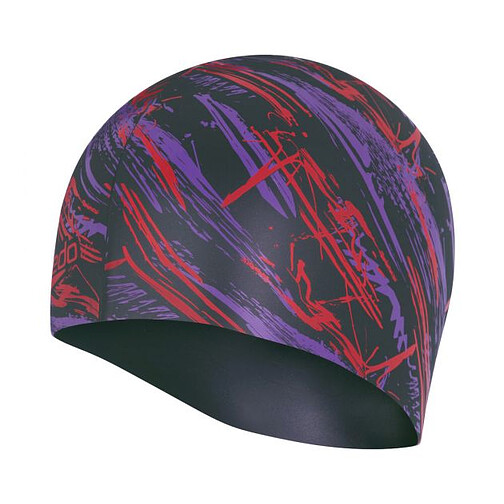 Speedo Шапочка для плавания Slogan PRT Cap grey/red