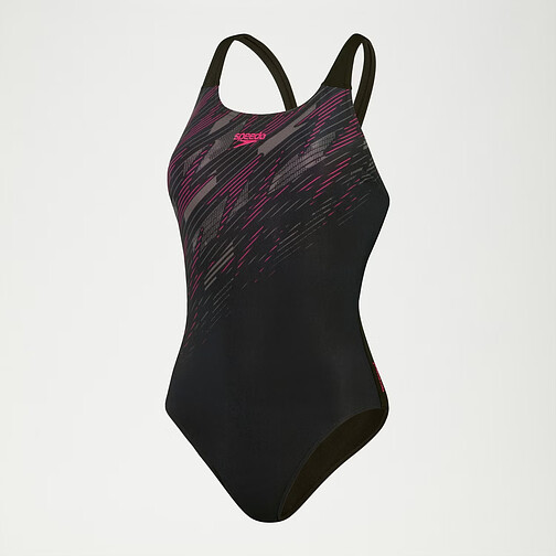 Speedo Купальник HyperBoom Muscleback Swimsuit Black/Pink