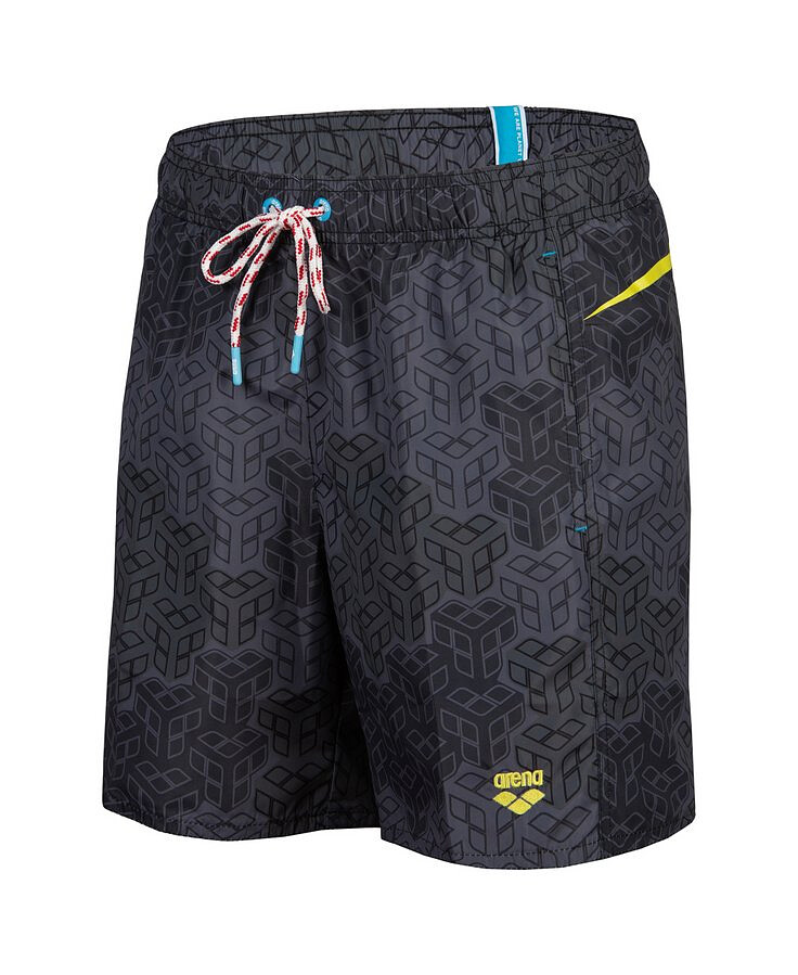 Arena Шорты для плавания ARENA PRO_FILE BEACH BOXER AO black multi-soft green