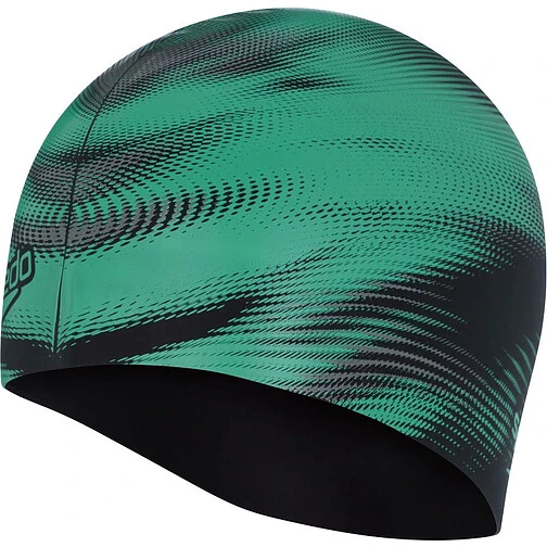 Speedo Шапочка для плавания Slogan PRT Cap green/black