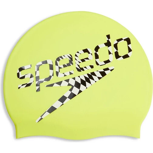 Speedo Шапочка для плавания Adult Printed Silicone Cap Green
