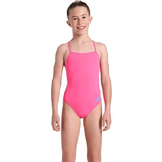 Arena Купальник TEAM CHALLENGE SOLID JR shocking pink-blue river