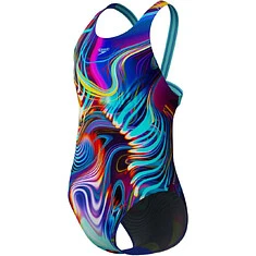 Speedo Купальник детский Girls' Digital Allover Leaderback Swimsuit Arctic Glass